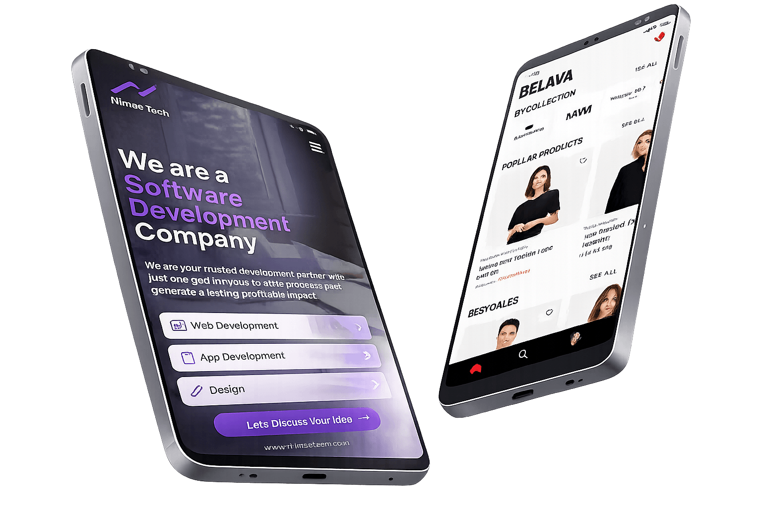 NimseTech digital product showcase
